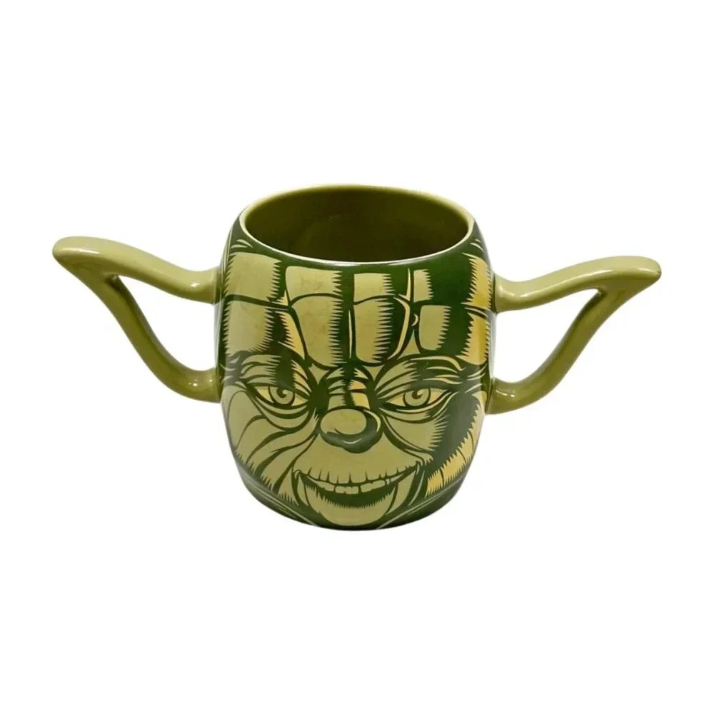 Disney Store‎ Star Wars Yoda Mug Green Wide Handles